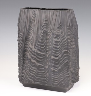 A Rosenthal Porcelaine Noire modernist vase designed by Martin Freyer with printed marks 25cm 