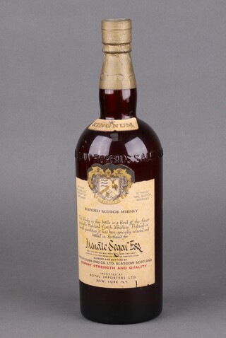 Kingnum, a vintage bottle of one half gallon Produce of Scotland blended whisky, blended in Scotland, bottled by Ainsley, Dunn & Company Ltd 