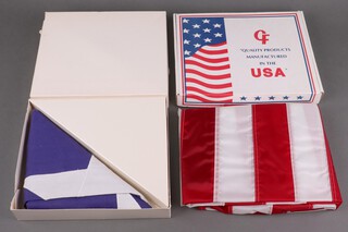 A GF United States of America flag, flown over the United States Capital on November 18th 1999 at the request of the Honourable Ralph M Hall, Member of Congress, This flag flown for the Right Worshipful Lord Mayor of Westminster City Council Alex Segal, boxed, together with a Texas House of Representatives flag 