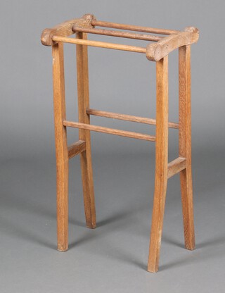 A Victorian elm clothes horse 76cm h x 43cm w x 30cm d 