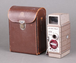 A GB Bell and Howell 624 8mm cine camera and case 