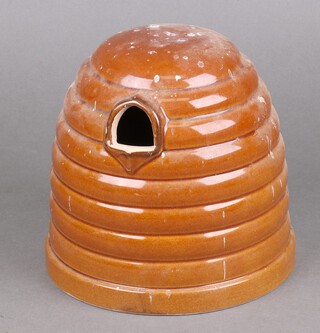A dome shaped pottery beehive 20cm x 20cm 