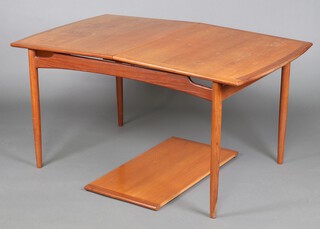 A teak G-Plan Brasilia dining table (a/f) together with  a set of 4 teak Brasilia dining chairs 