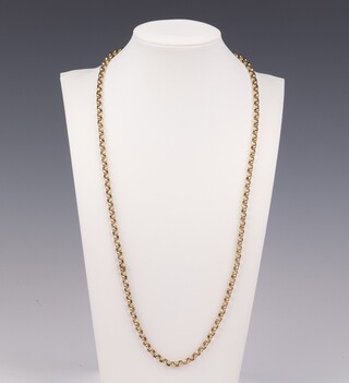 A 9ct yellow gold necklace, 60cm, 24.3 grams 