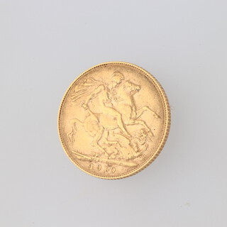 A George V sovereign 1910 