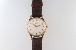 A gentleman's 9ct yellow gold Trebex automatic wristwatch, contained in a 32mm case numbered 679 