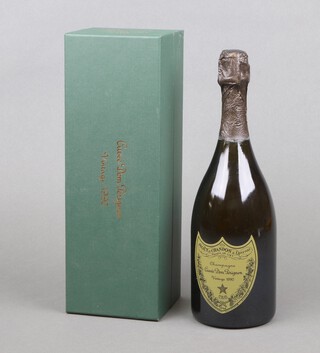 A bottle of 1990 Dom Perignon Vintage champagne, 75cl, 12.5% vol, boxed