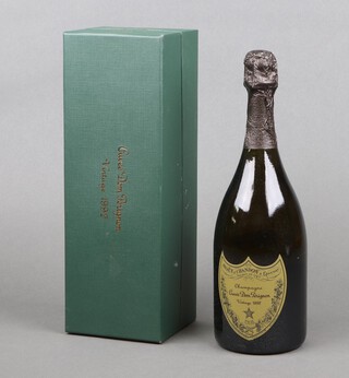 A bottle of 1992 Dom Perignon Vintage champagne, 75cl, 12.5% vol, boxed