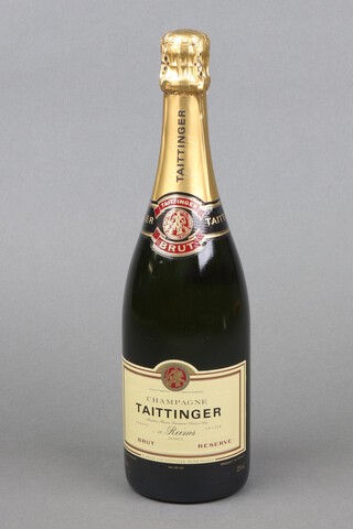 A bottle of Taittinger champagne, 75cl