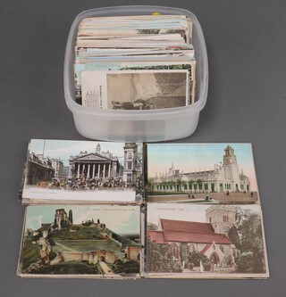 Approx. 200 Edwardian and later black and white and coloured postcards, mainly English resorts 