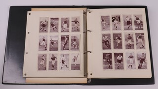 Cigarette Cards, a collection football themed cards to include Turf Slide Issues (Carreras) -  Famous Footballers 1951, a complete set of 50, Churchmans - Association Footballers, R & J Hill - Famous Footballers, Wills - Association Footballers, Stephen Mitchell & Son - Scottish Footballers (1934), John Sinclair - Well Known Footballers