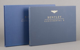 Adcock Ian, A Bentley Continental R promotional photo volume, Osprey Publishing 1992, folio, bound in blue leather and gilt, contained in a gilt and blue slip case 