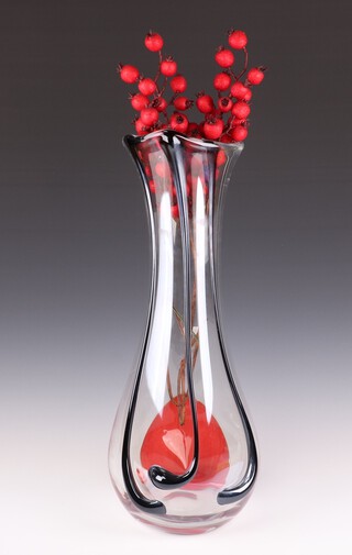 Svaja, a large contemporary art glass vase 62cm 