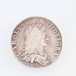 A Charles II crown 1662, rose beneath bust, edge undated, fine, S3350