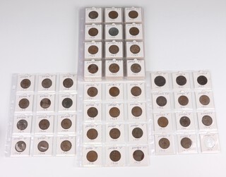A collection of English coinage including George III penny, later pennies through to Elizabeth II, a quantity of 2 shillings from George V through to Elizabeth II and a quantity of minor half crowns and commemorative coins 