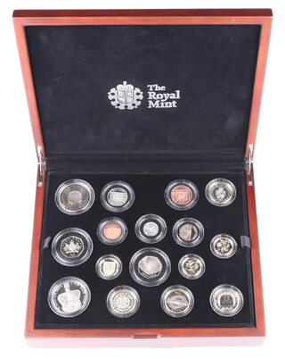 A 2013 Royal Mint United Kingdom premium proof coin set, cased 