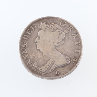 A Queen Anne half crown 1707, E below bust, SEXTO to edge, fine, S3605