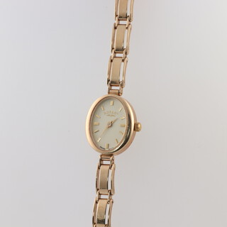 A lady's 9ct yellow gold Rotary wristwatch with quartz movement, gross weight 15 grams 