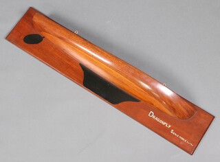 A 1920's half hull mode of the yacht Dragonfly 18cm h x 87cm w