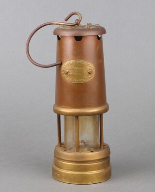 The Lamp and Lighting Company, a copper and brass miners safety lamp 