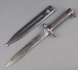 A Swedish M 1896 mauser bayonet complete with scabbard no.2059 