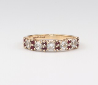 A 9ct paste set ring size L, 2.2 grams 