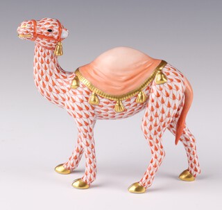 A Herend figure of a camel 13cm 