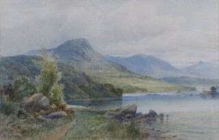 Malcolm Crouse, (British), Gartan Lough, Co. Donegal (Ireland), early 20th century watercolour, signed and titled, 21cm x 33.5cm