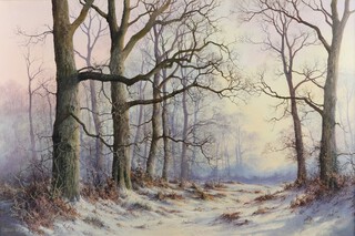 John Caesar Smith (British, 1930-2021) - Winter Landscape, oil on canvas signed and dated "87, 50cm x 72cm. 
