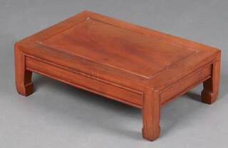 A 20th Century rectangular Chinese hardwood table on square supports 15cm h x 45cm w x 31cm w 
