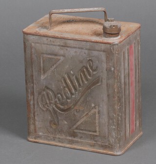 A vintage Red-Line petrol can 28cm h 