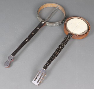 Two banjo frames requiring restoration 