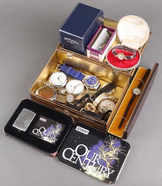 An early 20th Century Amida mechanical pocket watch  and minor wrist and pocket watches 