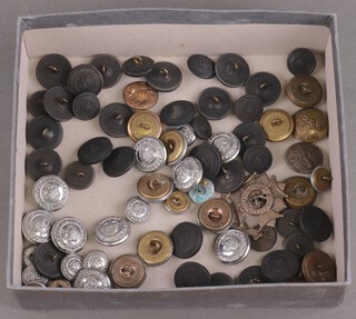 A collection of British military buttons
