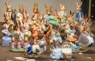 A collection of 30 Beatrix Potter figures 