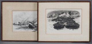 William Lionel Wylie, a set of 5 Thames Views, prints 22cm x 30cm and 5 others 