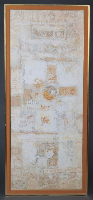 A 20th Century oil, abstract study 168cm x 68cm 