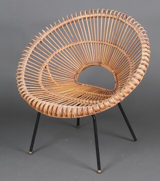 A 1960's cane chair