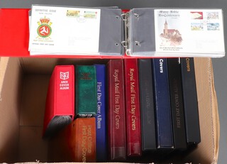 Eleven albums of GB and Channel Island Elizabeth II first day covers 