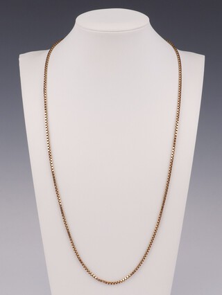 A 9ct yellow gold necklace, 60cm, 13.2 grams 