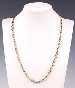 A 9ct yellow gold necklace, 48cm, 16.1 grams 