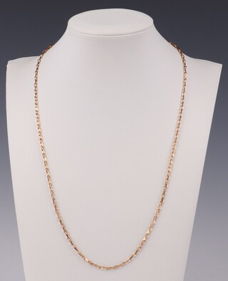 A 9ct yellow gold necklace 50cm, 4.5 grams 