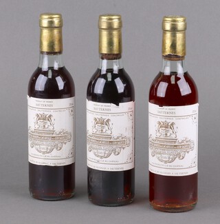 Three, 375ml, bottles of 1983 Comtesse Durieu de Lacarelle Sauternes dessert wine 