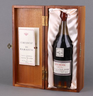 A bottle of 1900 Armagnac Cuvee Speciale de L'An 2000, boxed and with certificate 