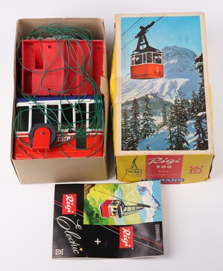 Lehmann Toys, a boxed Riggy 9000 West German Toy cable car 