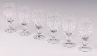 Six Waterford Crystal Colleen pattern sherry/dessert wine glasses 