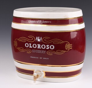 A Grants of St James Oloroso Sherry barrel 33cm 