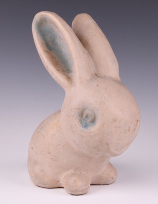 A Denby ware matt glazed figure of a seated bunny 28cm 