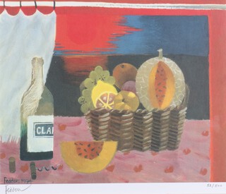 **Mary Fedden (British, 1915-2012), Red Sunset, offset lithograph, signed and editioned 52/500 in pencil, 32cm x 37cm, within a gilt frame **Please note that Artist's Resale Rights may be payable on this lot