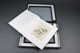 Poems, Frank O'Hara with 17 lithograph illustrations by Willem de Kooning, pub The Limited Editions Club 1988, edition no. 250/550 , large folio 56cm, x 40cm bound in black morocco in clamshell case 